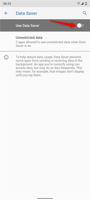 The Android Data Saver and how to enable it