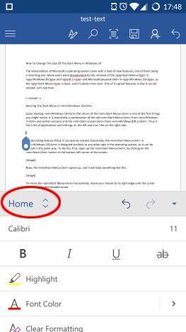 How to insert and edit tables in Microsoft Word for Android