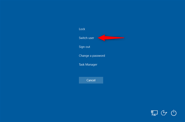 7 ways to switch the user in Windows 10