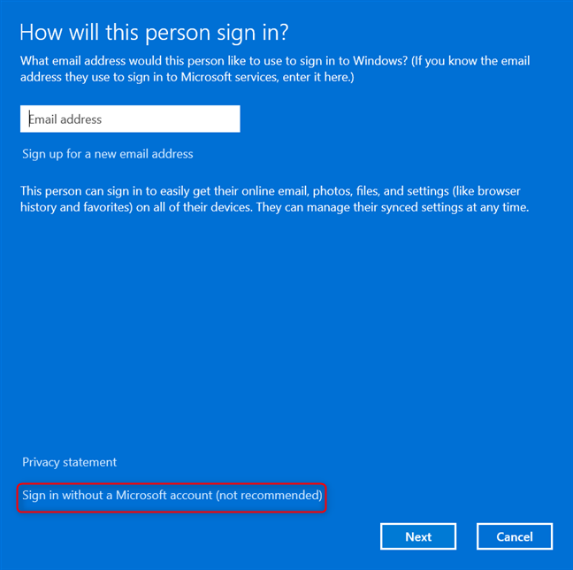 5 ways to create and add a new user in Windows 11