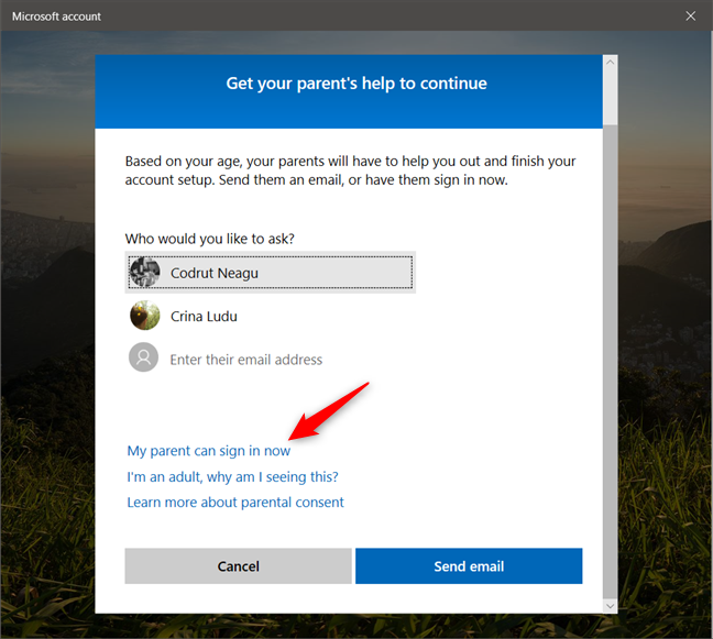 How to add a child account to your Windows 10 PC