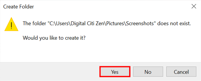 Where are screenshots saved? Change their location in Windows 10