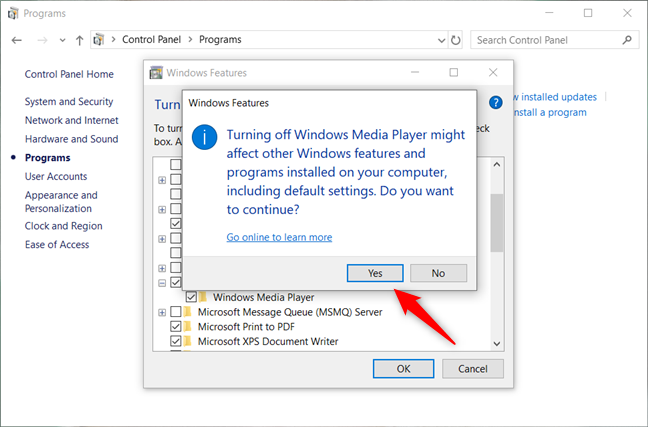 4 ways to uninstall Windows Media Player from Windows