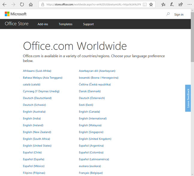 How to change the language for your Microsoft account, Outlook, Office Online, etc