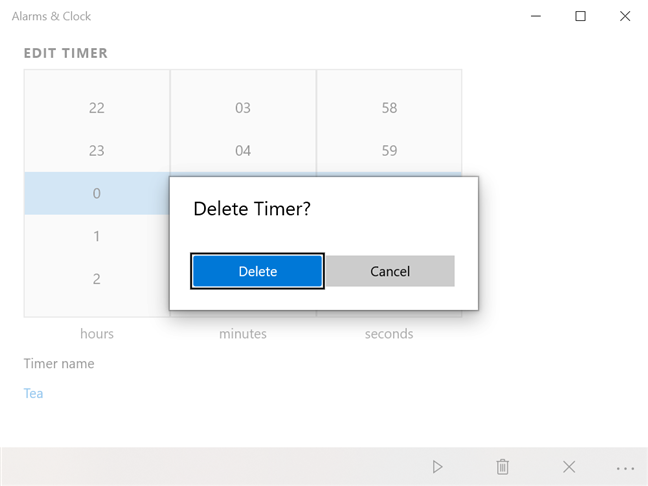 How to use the Windows 10 Timer