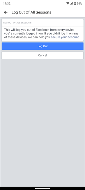 How to log out of Facebook on any devices youre logged into