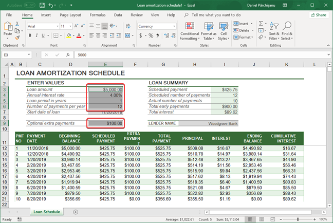 How to delete values from cells but keep your formulas, in Microsoft Excel