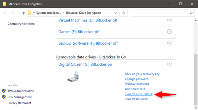How to manage BitLocker on a USB memory stick or flash drive