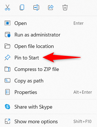 How to pin to Start Menu in Windows 11