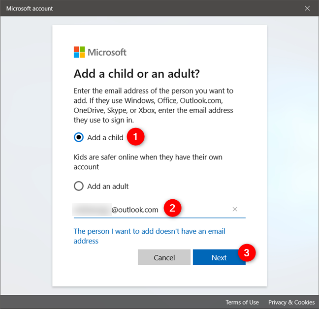 How to add a child account to your Windows 10 PC