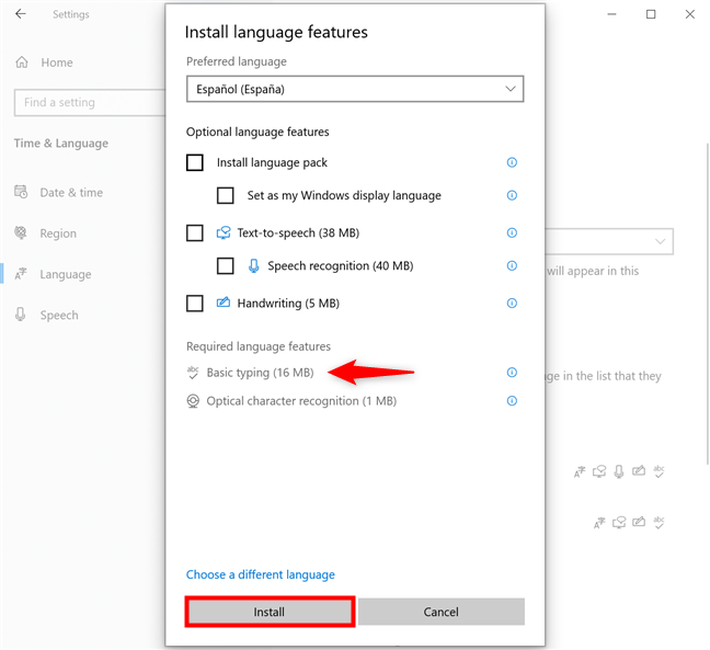 How to change the keyboard language on Windows 10