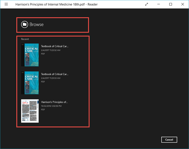 How to view and use PDF, XPS and TIFF files with the Reader app in Windows