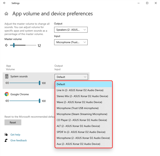 How to set the default microphone in Windows 10