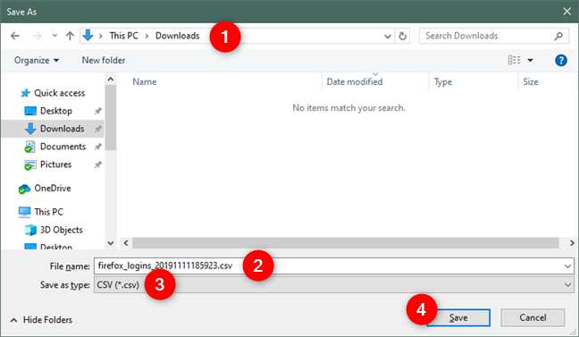 Export passwords from Chrome, Firefox, Opera, Microsoft Edge, and Internet Explorer