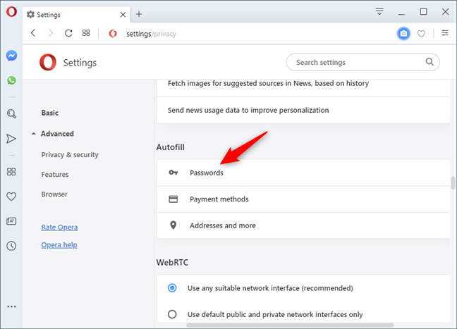 Export passwords from Chrome, Firefox, Opera, Microsoft Edge, and Internet Explorer