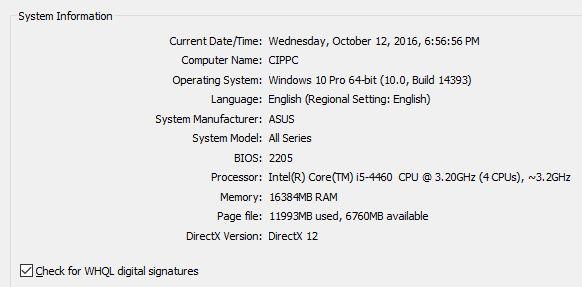 How to troubleshoot problems with the DirectX Diagnostic Tool