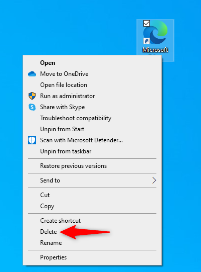How to add or remove desktop icons (shortcuts) in Windows