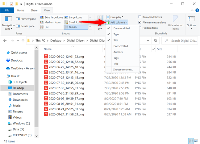 How to sort, group, and filter files & folders in Windows 10s File Explorer