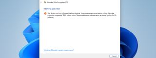 Come consentire BitLocker senza un chip TPM compatibile su Windows