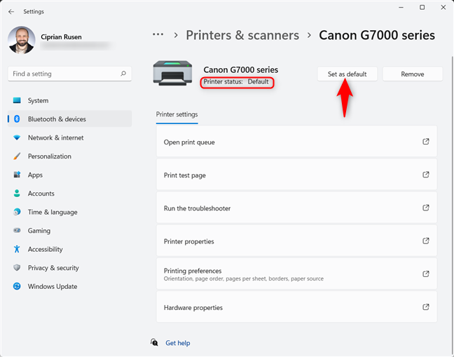 5 ways to set the default printer in Windows (all versions)