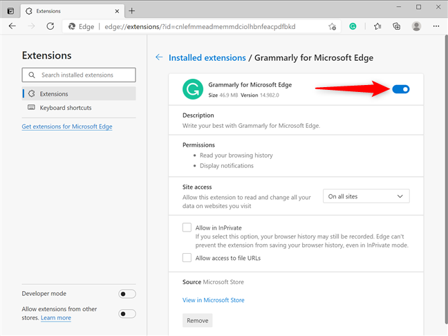 How to get, configure, and remove Microsoft Edge extensions