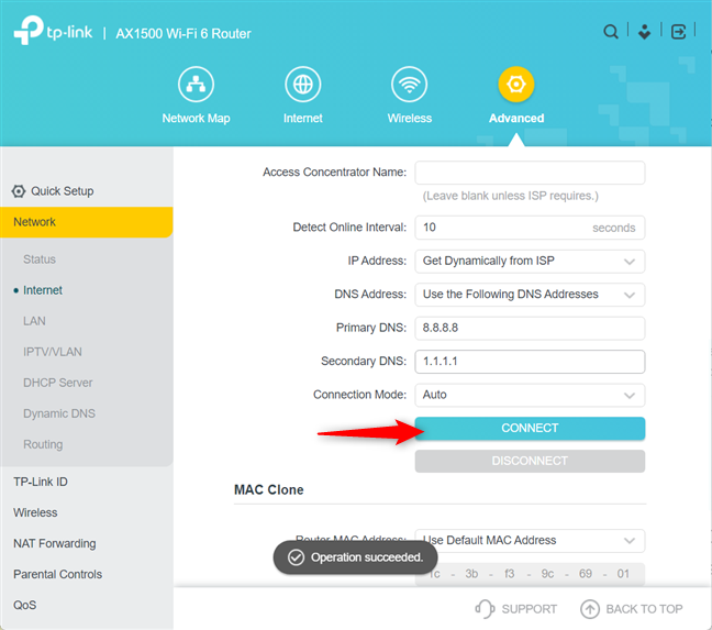 How to find and change the DNS settings on your TP-Link Wi-Fi 6 router