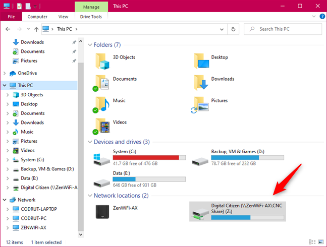 How to map FTP drives, network drives, and web shares, in Windows 10