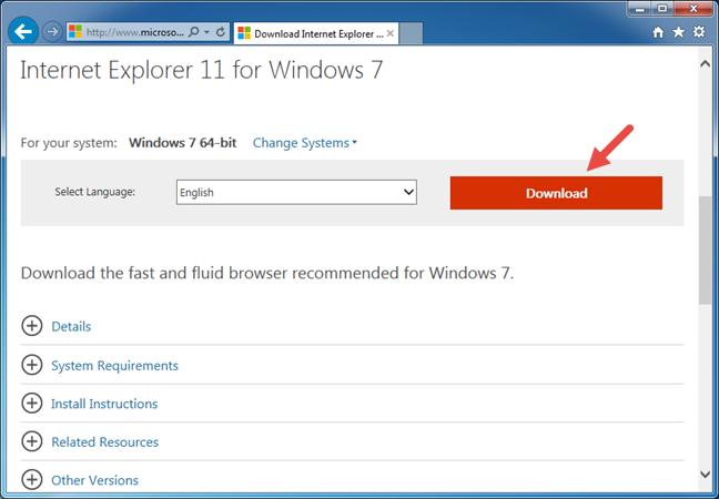 How to download and install Internet Explorer 11 for Windows