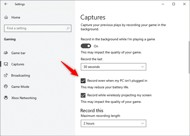 How can I record my gameplay on a Windows 10 PC?