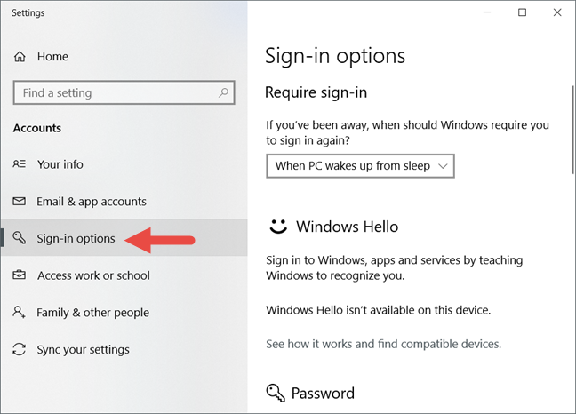 How to change your user account password in Windows 10