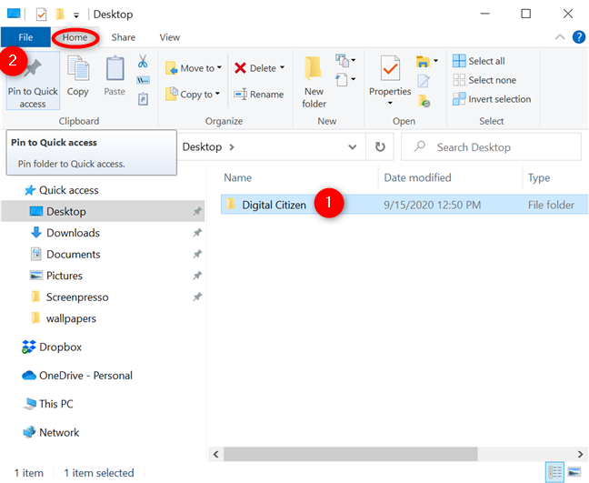 4 ways to pin items to Quick access in File Explorer