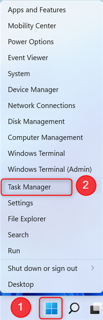 How to open the Task Manager in Windows 11 and Windows 10