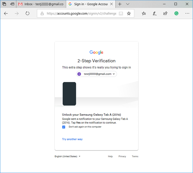 How to enable or disable 2-step verification for your Google account