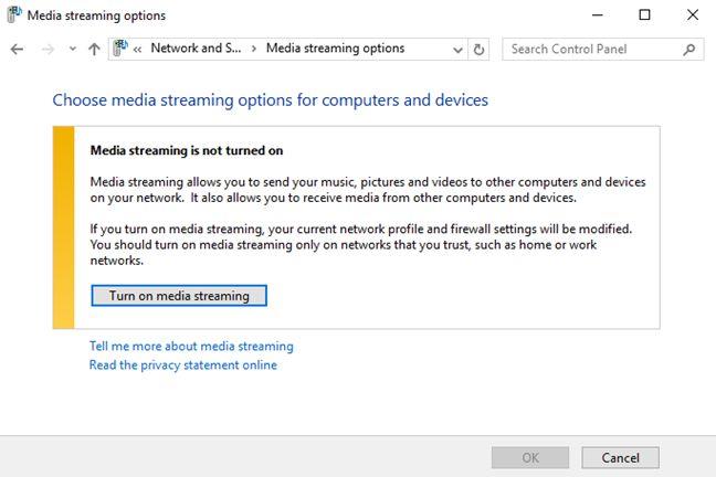 How to customize advanced network sharing settings in Windows