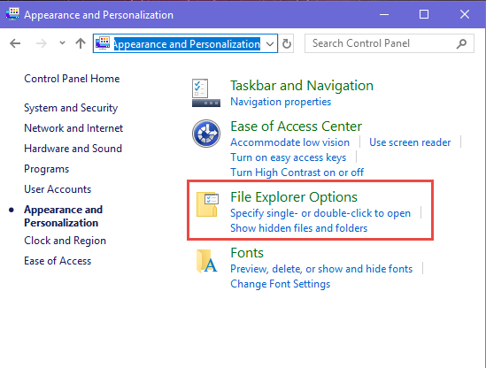 8 ways to open the Folder Options window, in Windows (all versions)