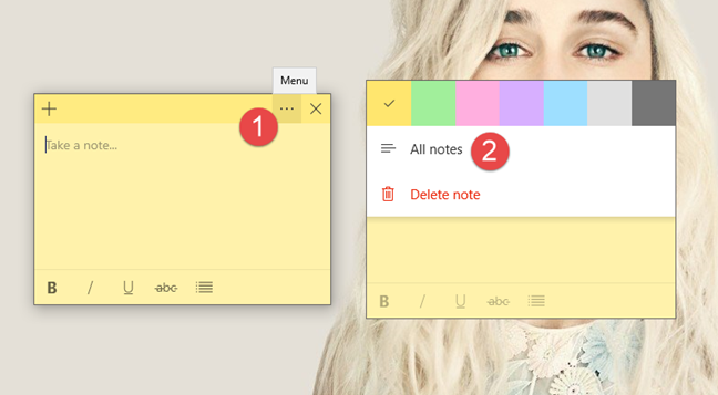 How to use Sticky Notes in Windows 10