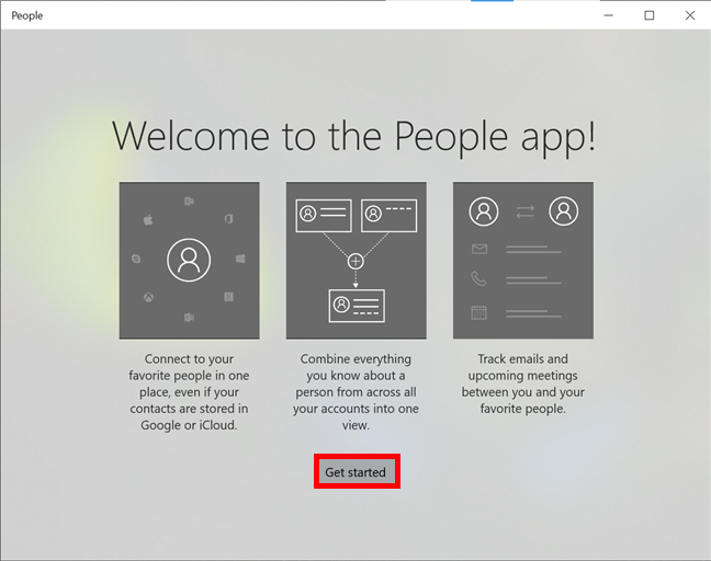 How to use the People app in Windows 10