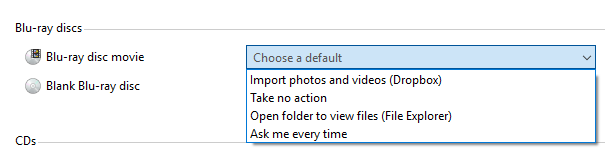 How to personalize AutoPlay settings in Windows for all media and devices