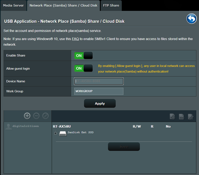 How to turn your ASUS router into a NAS