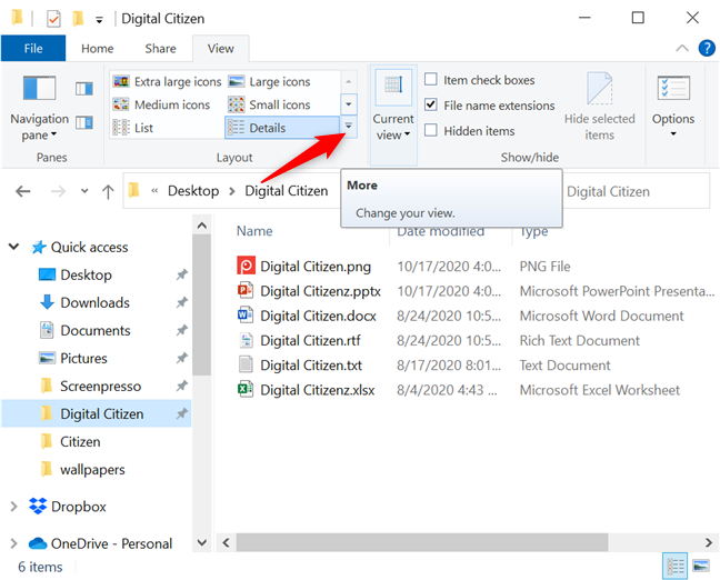 How to use the File Explorer views in Windows 10 like a pro