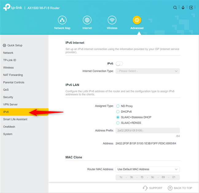 How to enable IPv6 on your TP-Link Wi-Fi 6 router