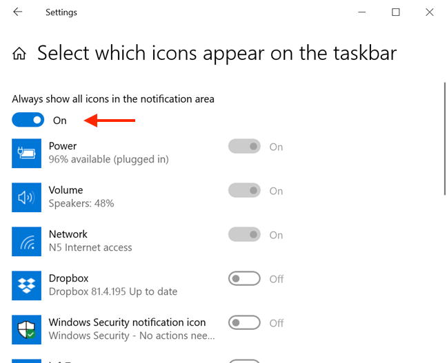 The Windows 10 system tray - How to show or hide icons!