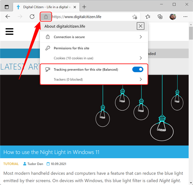 How to use Tracking prevention in Microsoft Edge