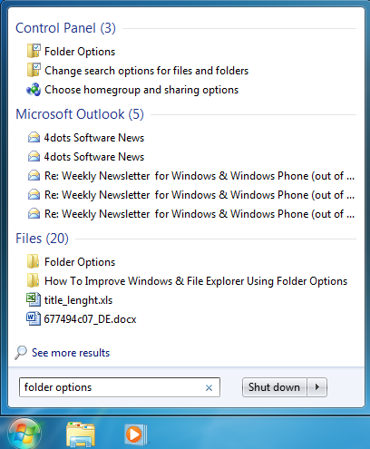 8 ways to open the Folder Options window, in Windows (all versions)