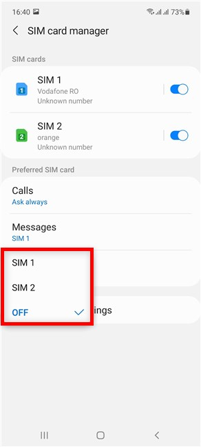 How to change Dual SIM settings on Samsung Galaxy smartphones