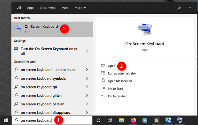 How to use the On-Screen Keyboard in Windows 10