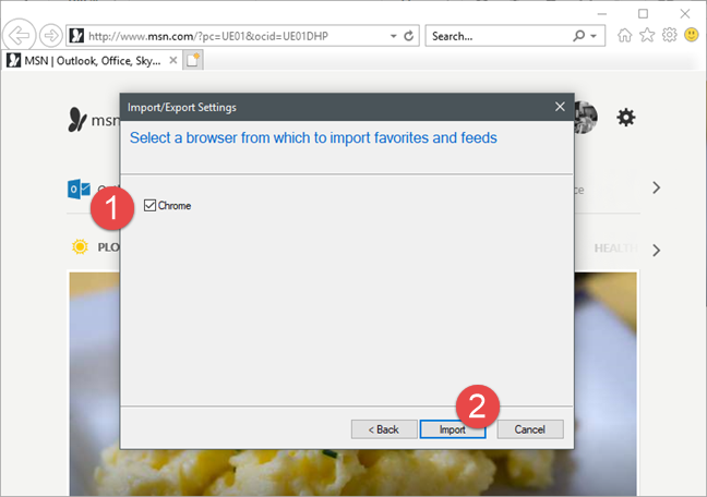 How to import or export bookmarks when using Internet Explorer