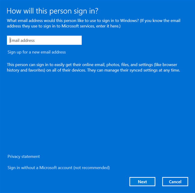 5 ways to create and add a new user in Windows 11