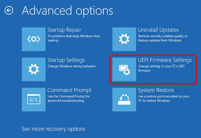 How to enter the UEFI/BIOS from Windows 11 (7 ways)