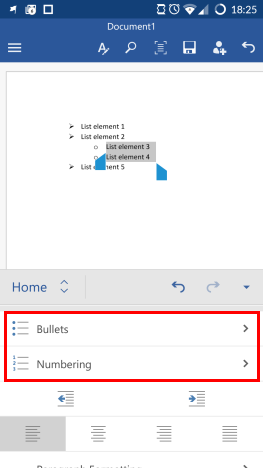 How To Create Lists In Microsoft Word For Android